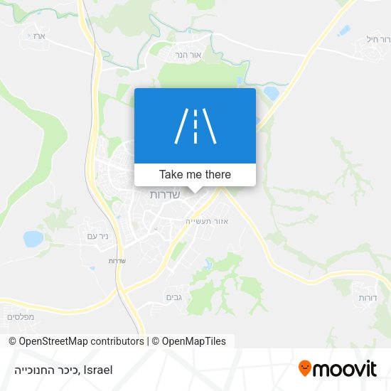 כיכר החנוכייה map