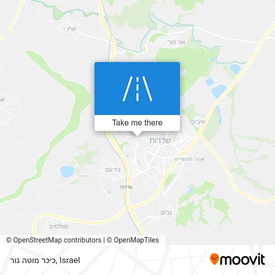 Карта כיכר מוטה גור