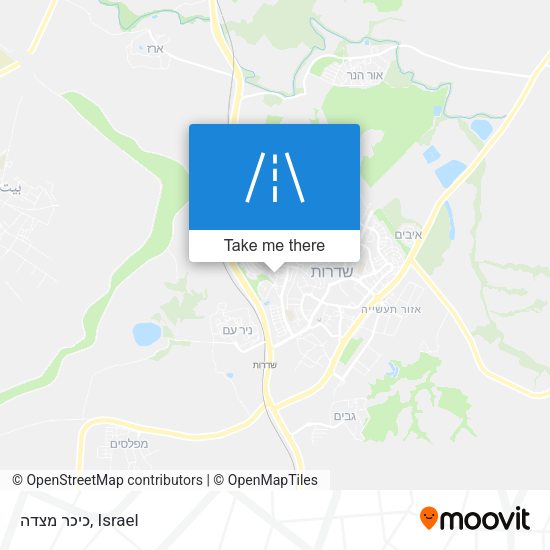 כיכר מצדה map