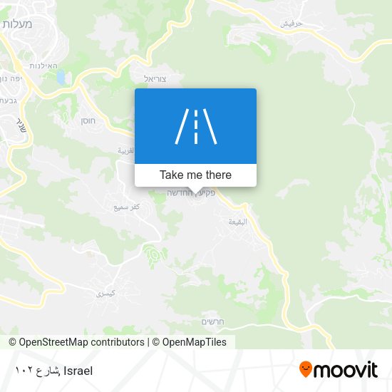 شارع ١٠٢ map