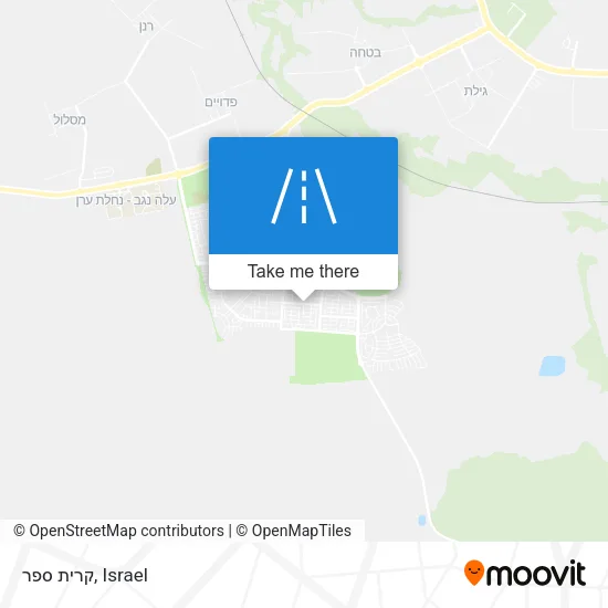Карта קרית ספר