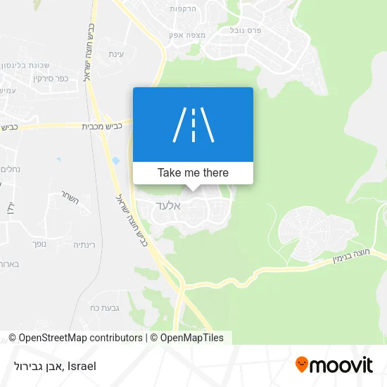 אבן גבירול map