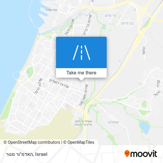 Карта האדמ"ור מגור