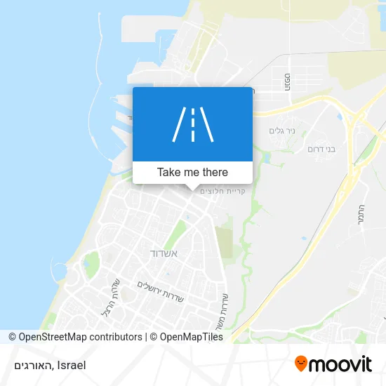 האורגים map