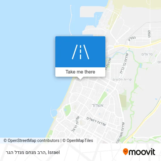 Карта הרב מנחם מנדל הגר