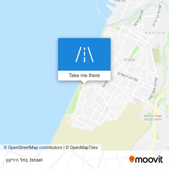 Карта נחל הירקון