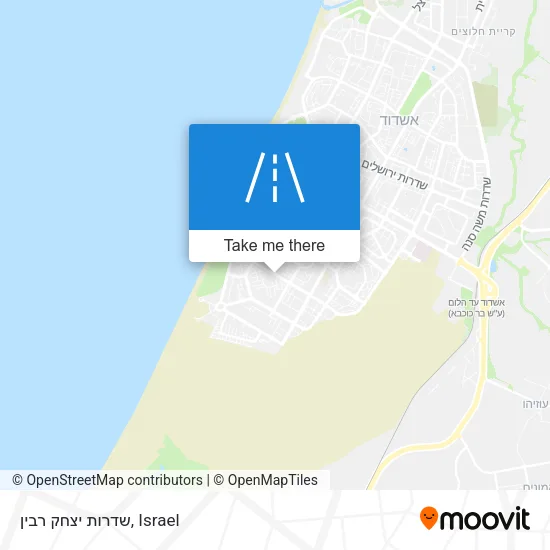 שדרות יצחק רבין map