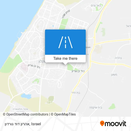 Карта אהרון דוד גורדון