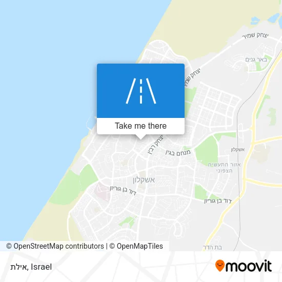 אילת map