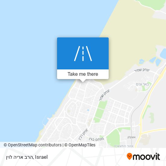 הרב אריה לוין map