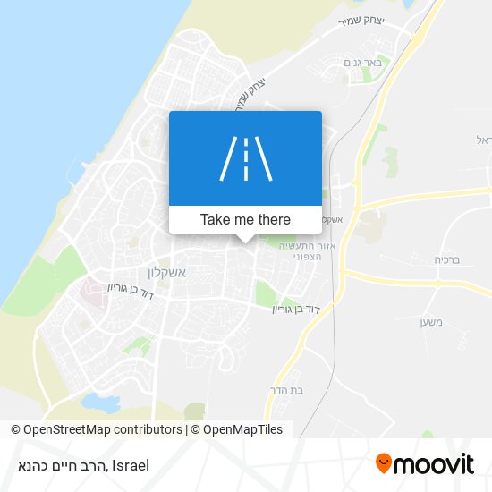 הרב חיים כהנא map