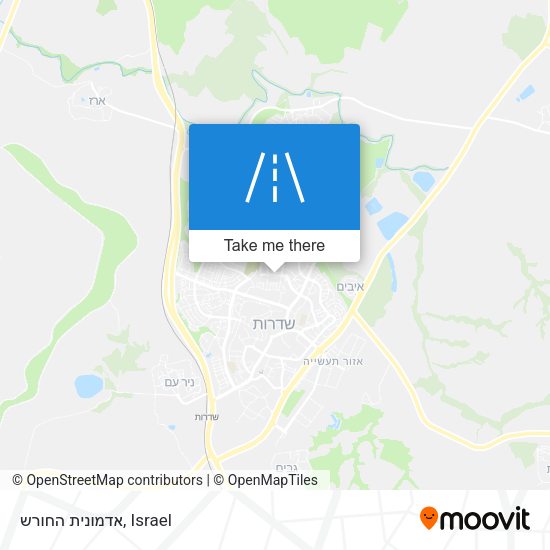 אדמונית החורש map