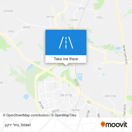 Карта נחל ירקון