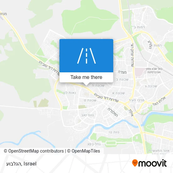 Карта הגלבוע