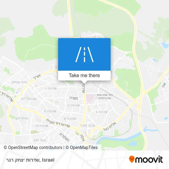 Карта שדרות יצחק רגר