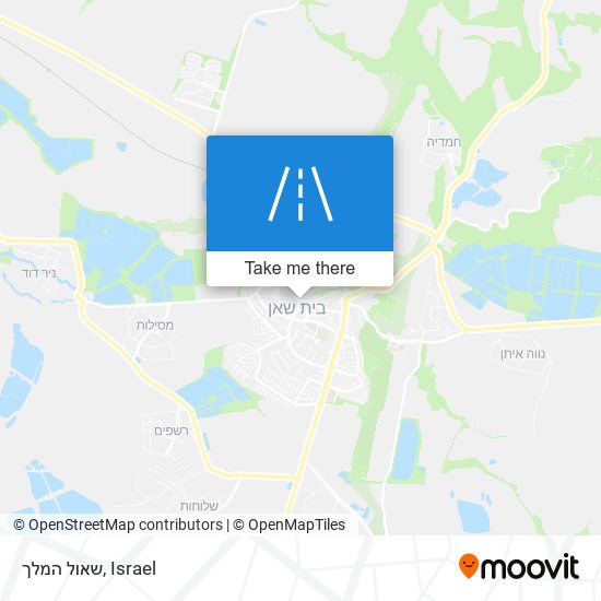 שאול המלך map