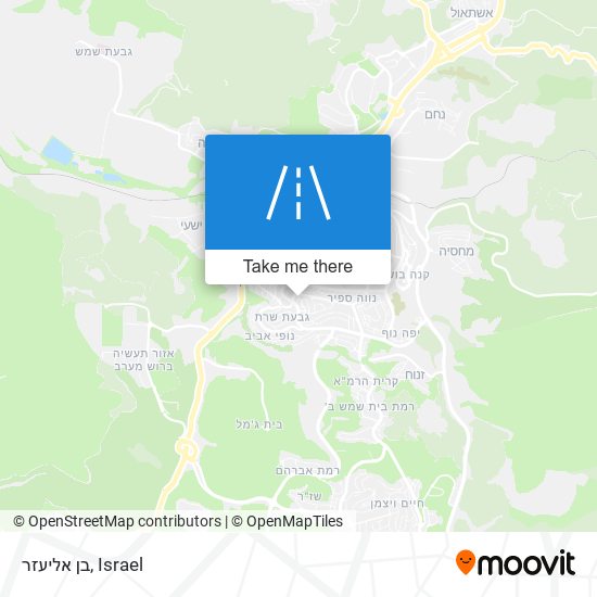 בן אליעזר map