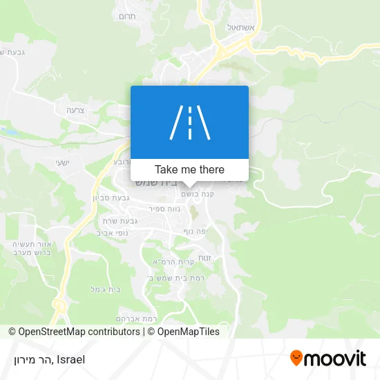 Карта הר מירון