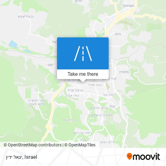 יגאל ידין map