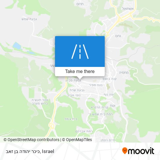 כיכר יהודה בן זאב map