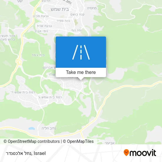 Карта נחל אלכסנדר