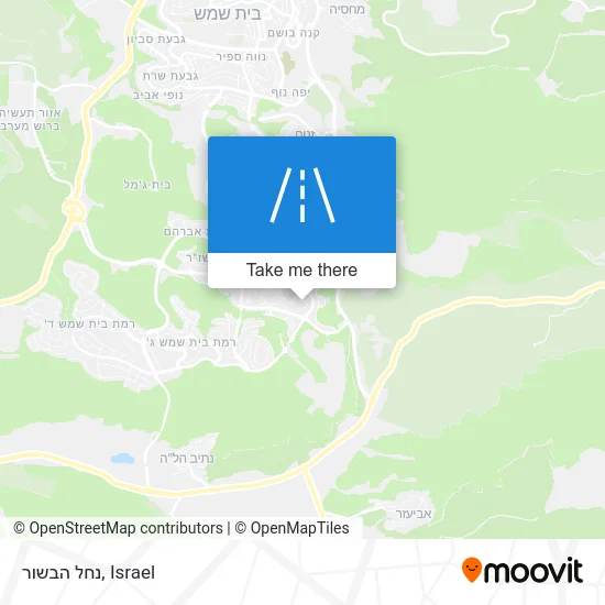 Карта נחל הבשור