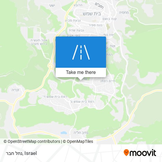 נחל חבר map