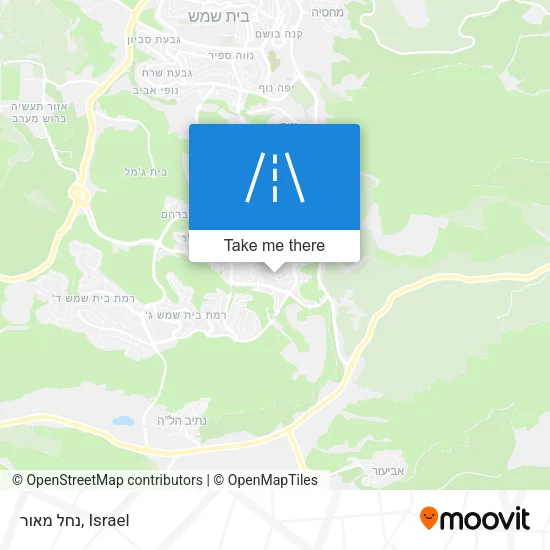 Карта נחל מאור
