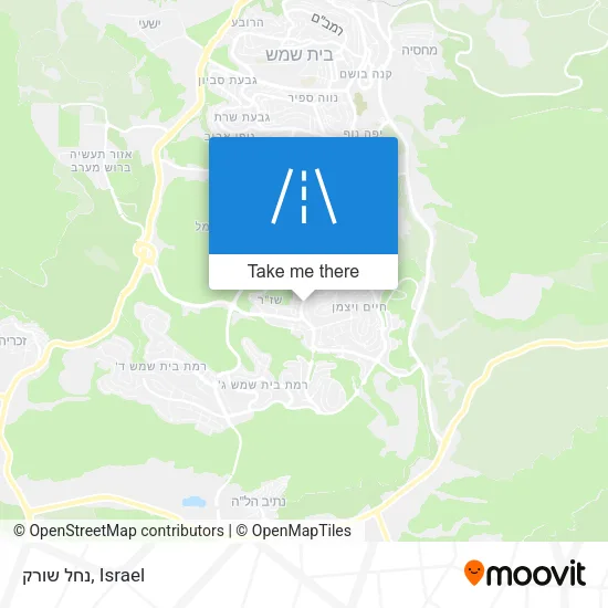 Карта נחל שורק