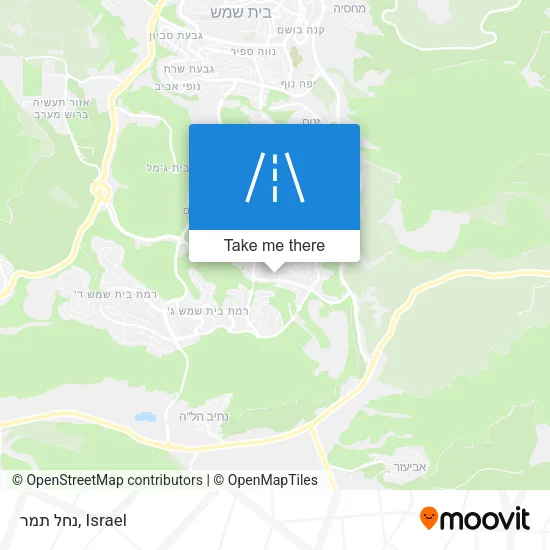 Карта נחל תמר