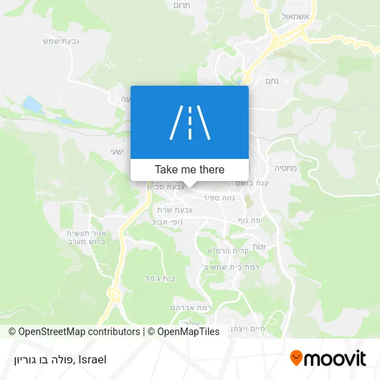 Карта פולה בו גוריון