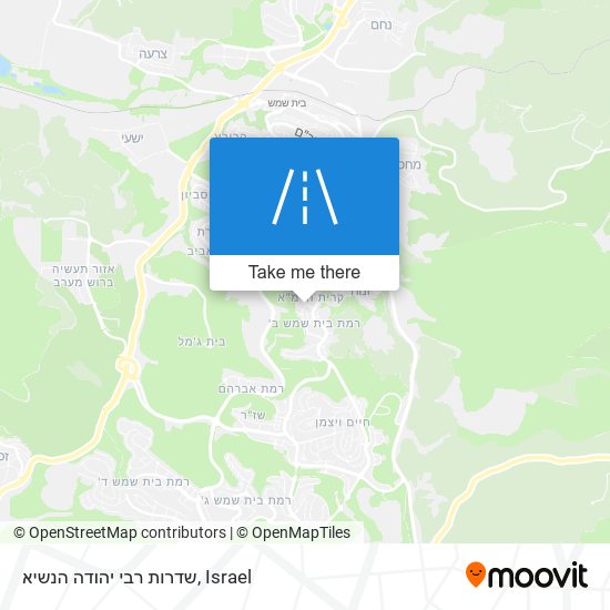 שדרות רבי יהודה הנשיא map