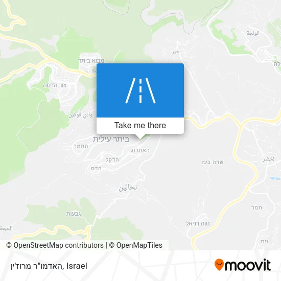 Карта האדמו"ר מרוז'ין