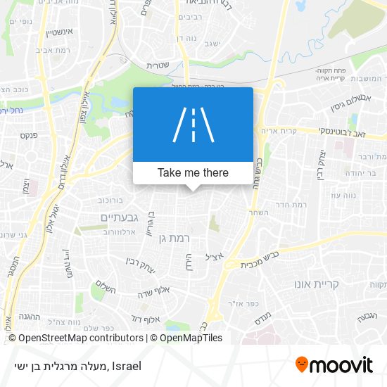 מעלה מרגלית בן ישי map