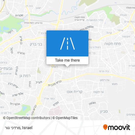 מרדכי גור map