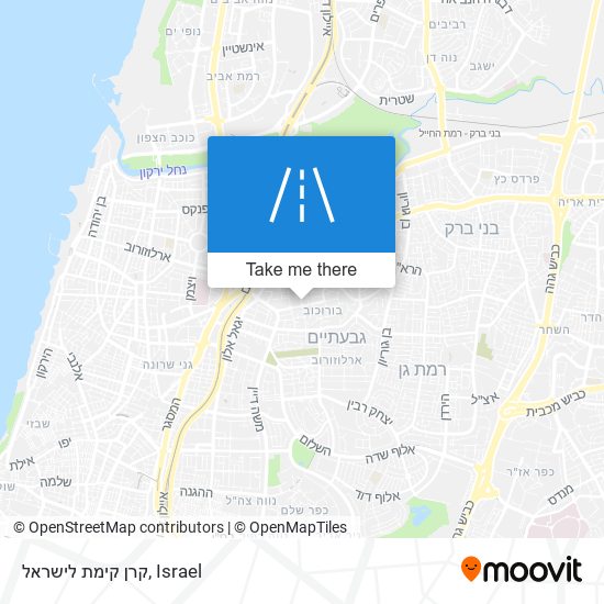 קרן קימת לישראל map