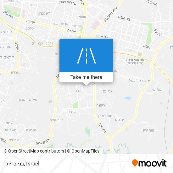 בני ברית map