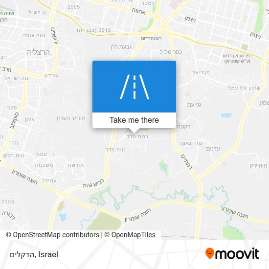 הדקלים map