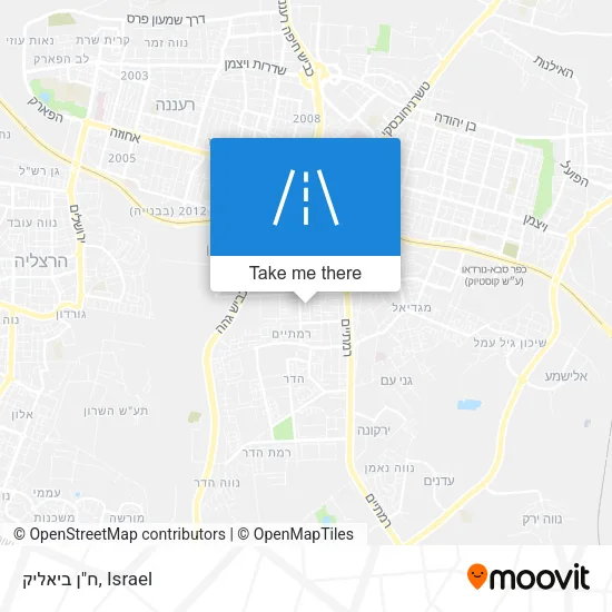 Карта ח"ן ביאליק
