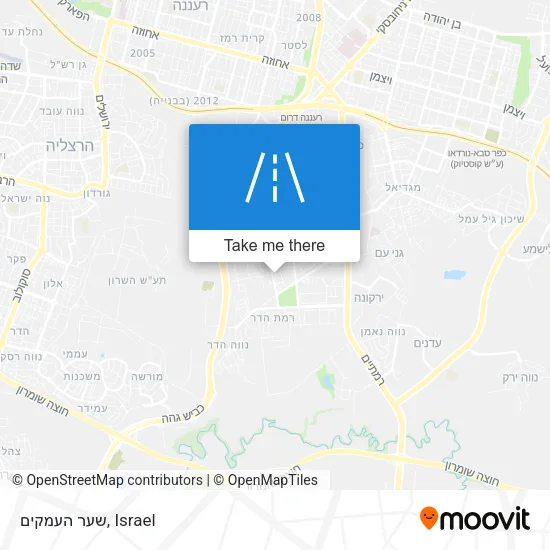 Карта שער העמקים