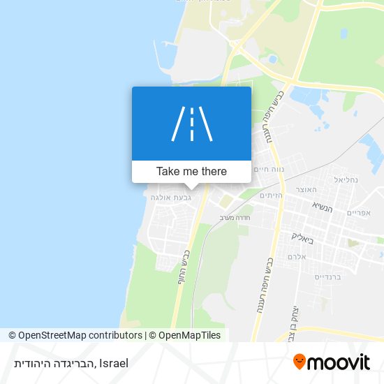 הבריגדה היהודית map