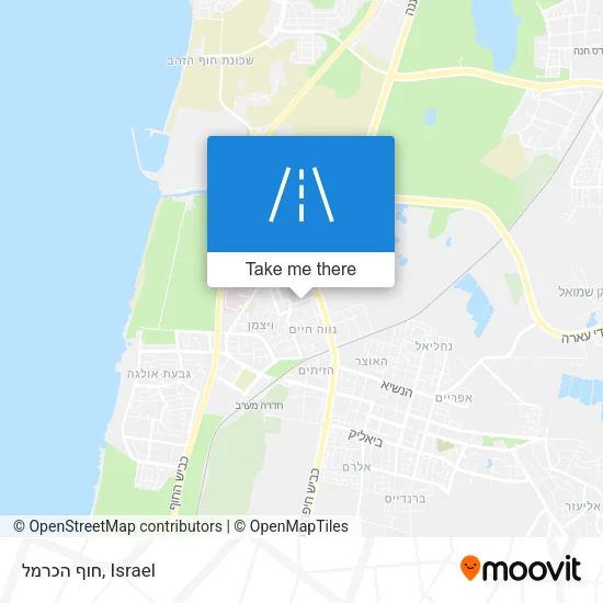 Карта חוף הכרמל