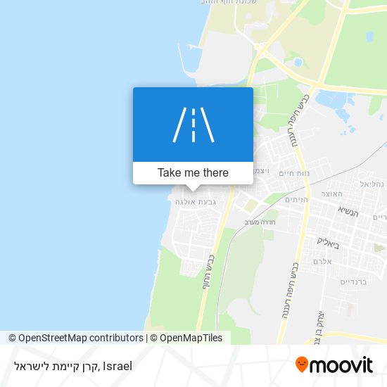 קרן קיימת לישראל map
