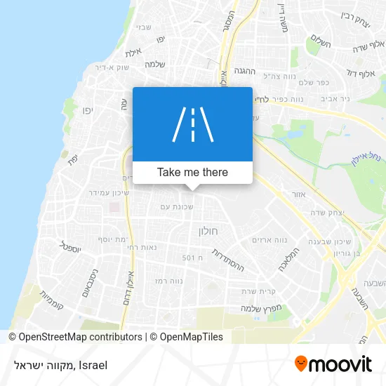 Карта מקווה ישראל