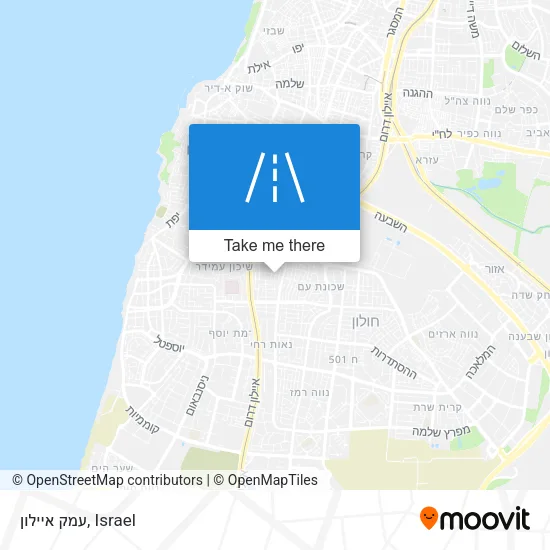 Карта עמק איילון