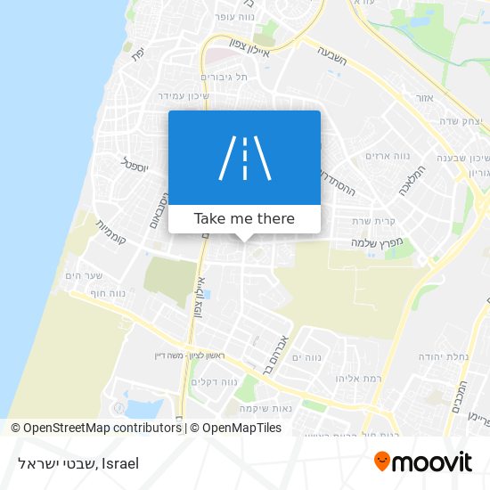 שבטי ישראל map