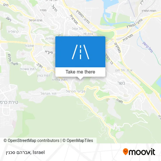 אברהם סכנין map