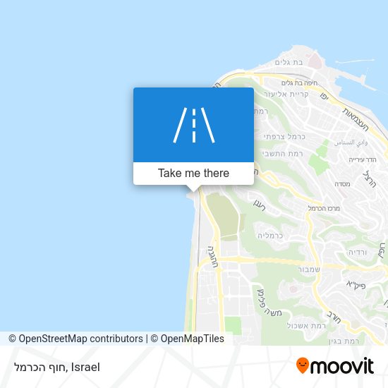 Карта חוף הכרמל