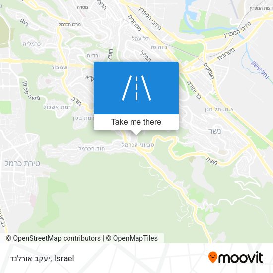 יעקב אורלנד map