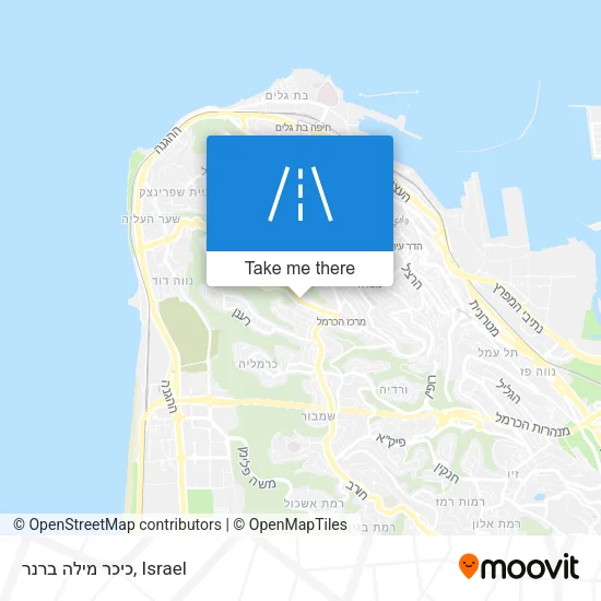 Карта כיכר מילה ברנר